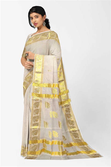 Buy Kerala Kasavu Wedding Handloom Saree-Keraloom