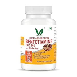 VITARUHE® Benfotiamine 300 Mg With Bioperine, Helps Maintain Blood ...