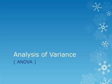 Analysi of Variance Tutorial 的图像结果