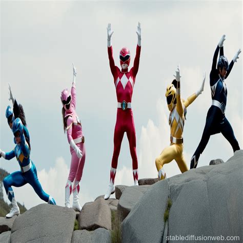 Power Rangers' Pose | Stable Diffusion Online