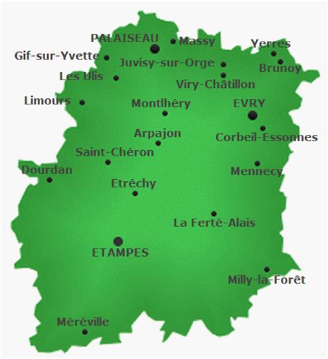 Essonne - Département 91 ≡ Voyage - Carte - Plan