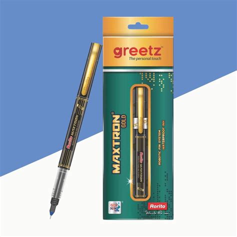 Rorito Greetz Maxtron Gold Robotic Fluid Ink System Pen – Blue ( Pack ...