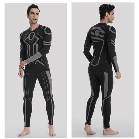 Buy Mens Womens Fleece Lined Compression Thermal Long Johns Top&Bottom ...