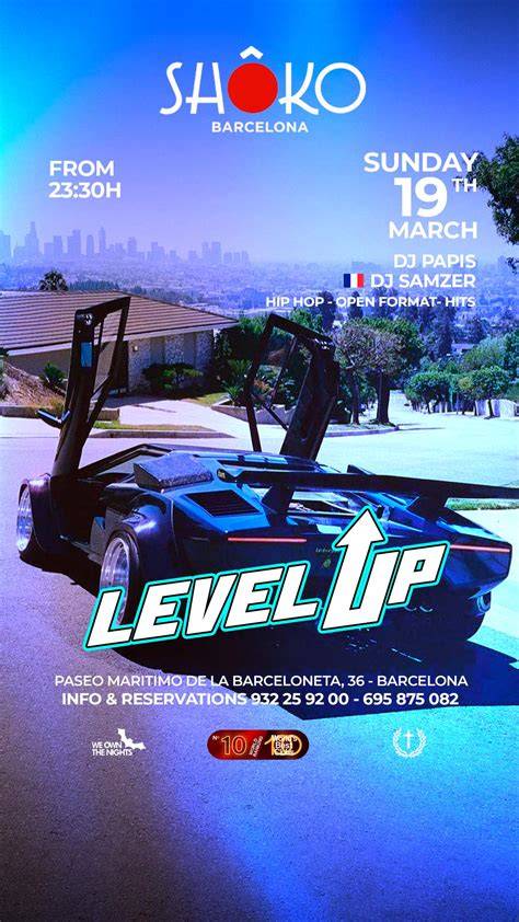 LEVEL UP - Shôko Barcelona - Restaurant & Club
