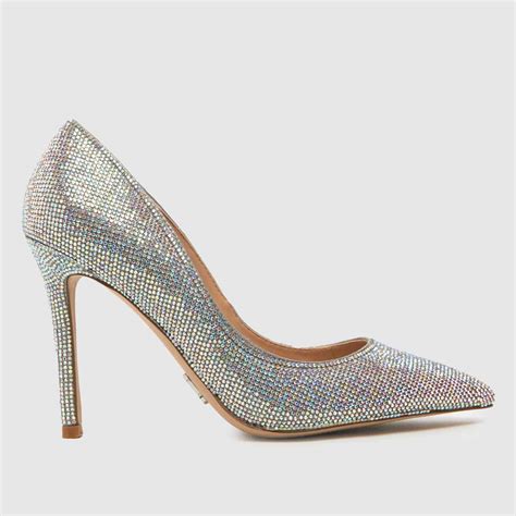 Steve Madden evelyn point low heels in silver - ShoeFreak