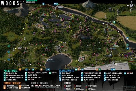 Map - Woods - Escape from Tarkov - eft-ammo.com