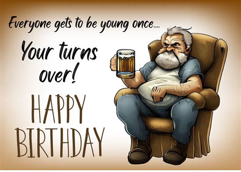 Old Man Birthday Meme Funny Old Age Birthday Card: It Sucks To Be Old