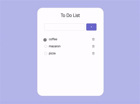 TP Do List JavaScript 的图像结果
