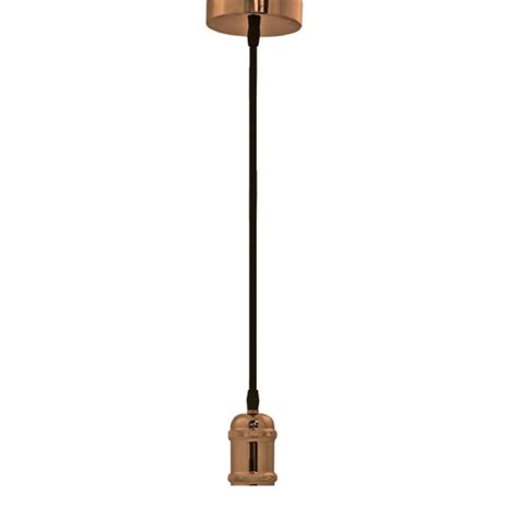 Polished Copper Pendant Lamp Holder - CristalRecord Spain