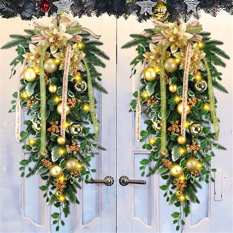 Outdoor Light Swags 50 Best Outdoor Christmas Decoration Ideas