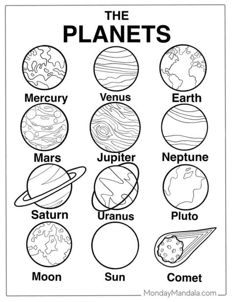 Solar System Coloring Pages 的图像结果