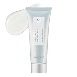 THANKYOU FARMER Sun Project Light Sun Essence SPF50+PA+++ , 4.22 Fl Oz ...