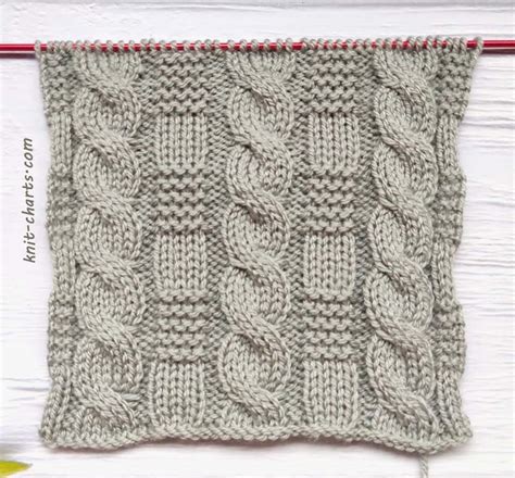 Cable and Garter Stitch Knitting Pattern - Free Knitting Patterns