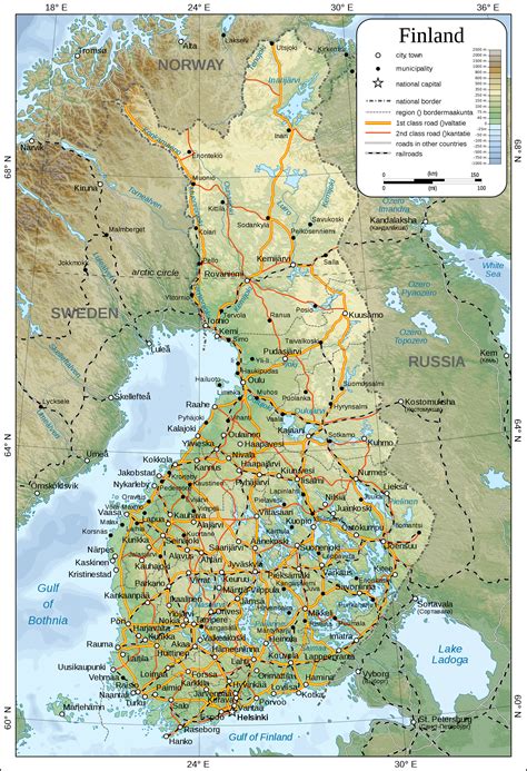 Maps of Finland | Detailed map of Finland in English | Travel map of Finland | Road map of ...