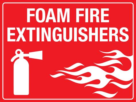 Foam Fire Extinguishers Sign – New Signs