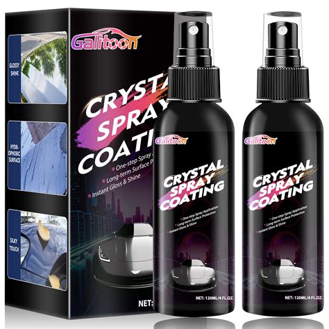 Ceramic Car Coating Spray, High Gloss Ceramic Coating for Cars, Professional Paint Sealant Kit ...
