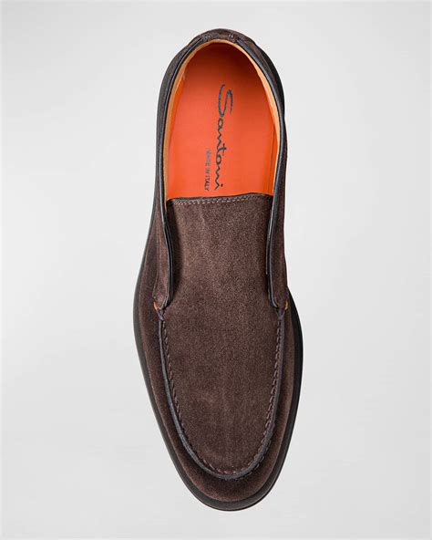 Santoni Men's Detroit Slip-On Suede Chukka Boots | Neiman Marcus
