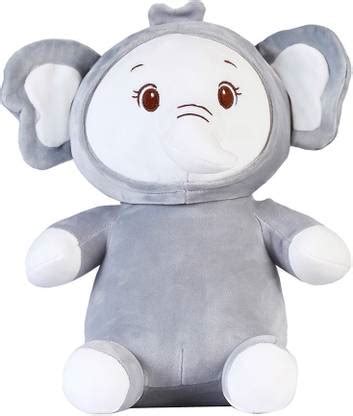 MINISO Adorable Soft Stuff Animal Sitting Elephant Plush Toy 30CM Great ...