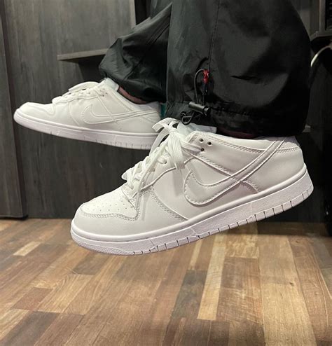 NIKE DUNK LOW 'TRIPLE WHITE' | Swag shoes, Sneakers fashion, Shoes ...