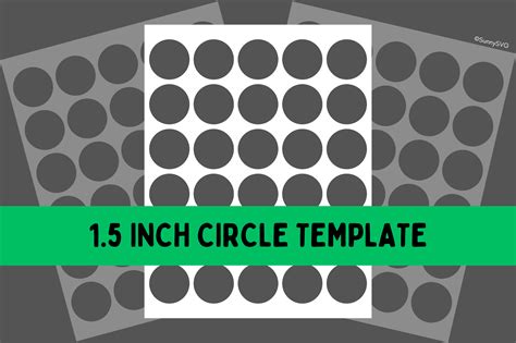 Free Circle Templates Printable - 1.5 inch - Sunny SVG