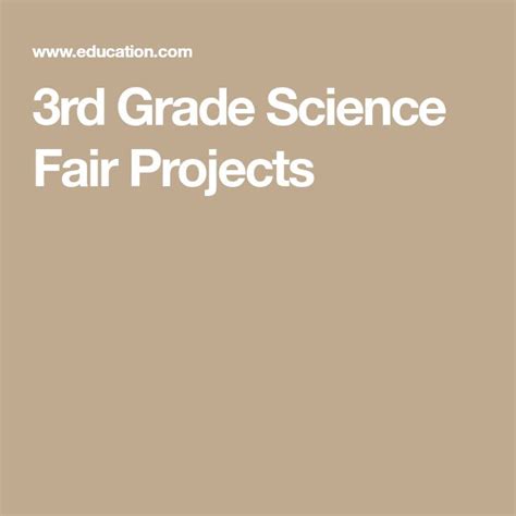 Third Grade Science Projects 的图像结果
