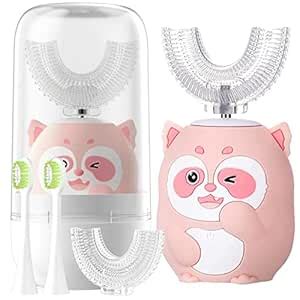 ELOTAME Kids Electric U Shaped Toothbrush Children Rechargeable Sonic ...