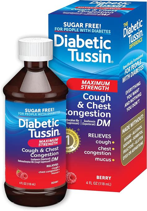 Diabetic Tussin DM Maximum Strength Cough and Chest India | Ubuy