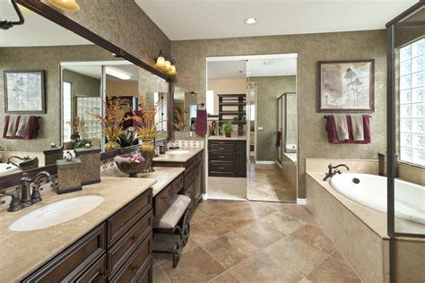 Large format floor tile set on the diagonal helps widen the floor space ...