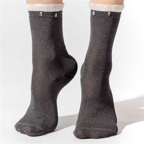 Ocean Odyssey Women's Beaded Socks - Black - المباركية ستور