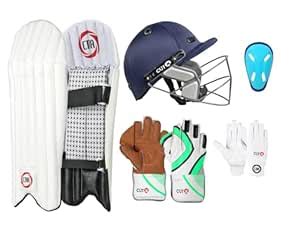 Buy CUT X Cricket Wicket Keeping Gloves/Legguard/Helmet/Inner Gloves ...