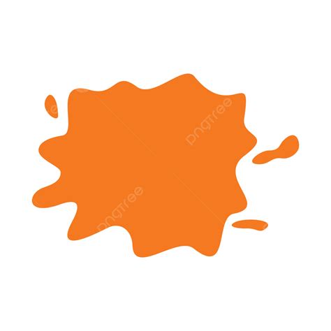 Orange Paint Splatter Background