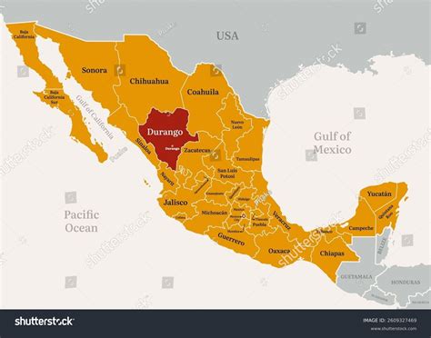 Durango Mexico Map