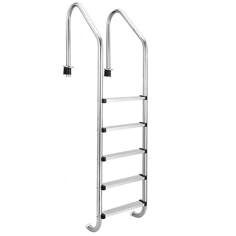 Pool Ladder 304 Stainless Steel Non-Slip Swimming Pool Ladder Heavy ...
