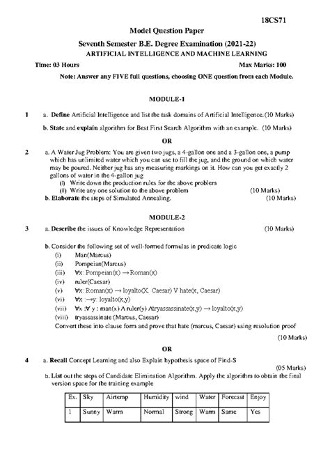 Machine Learning Lab Manual (CSE-AIML) B III Year 2024-25 - Studocu