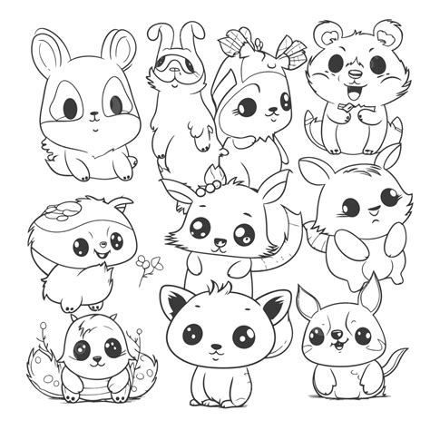 Kids Coloring Pages Animals Cute