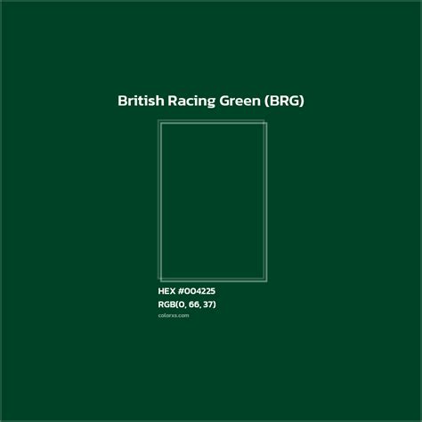 About British Racing Green (BRG) - Color meaning, codes, similar colors ...