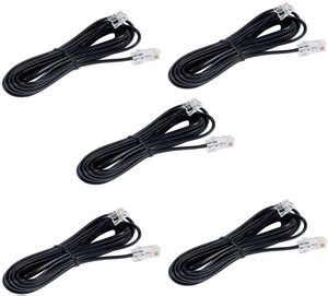 RIVER FOX Ethernet Cable 2 m 5 Pcs 2 Meter RJ11 Telephone Modem Line ...