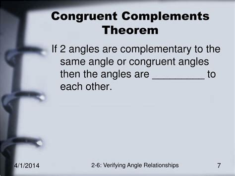 PPT - 2-6: Verifying Angle Relationships PowerPoint Presentation, free ...