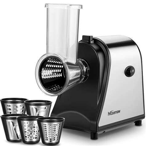 Buy Electric Cheese Grater, 5 In 1 250W Professional Electric Slicer ...