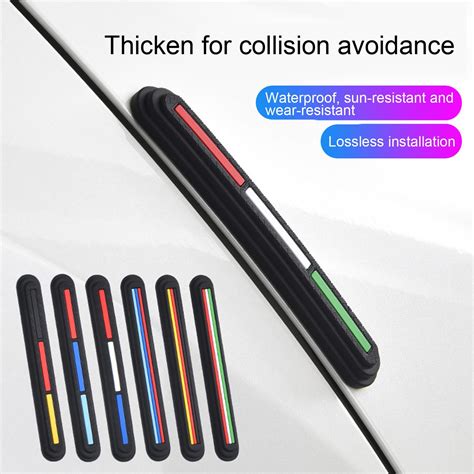 NIBOLOG 6Pcs Car Door Edge Guards - Invisible Design Protects Doors Mirrors, Car Door Strips for ...