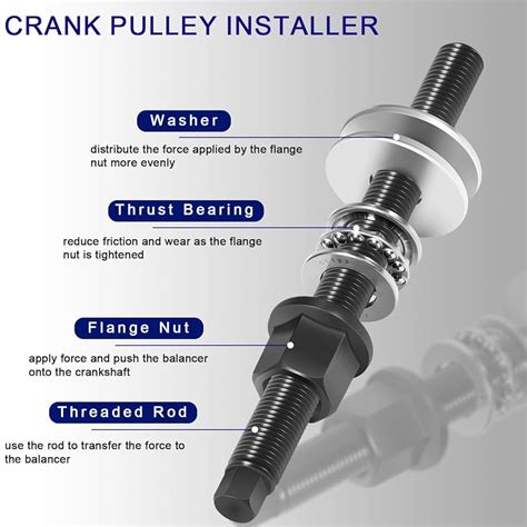 Ls Crank Pulley Puller LS Harmonic Balancer Install Tool – Crank Pulley ...