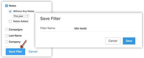 Working with advanced filters