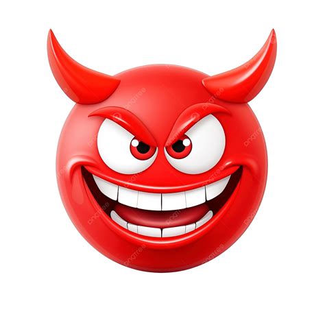 Red Smiling Face With Horns Emoji, Horns, Devil, Emoji PNG Transparent ...
