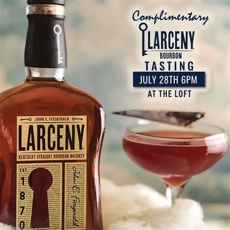 Complimentary Larceny Bourbon Tasting - Iron Abbey