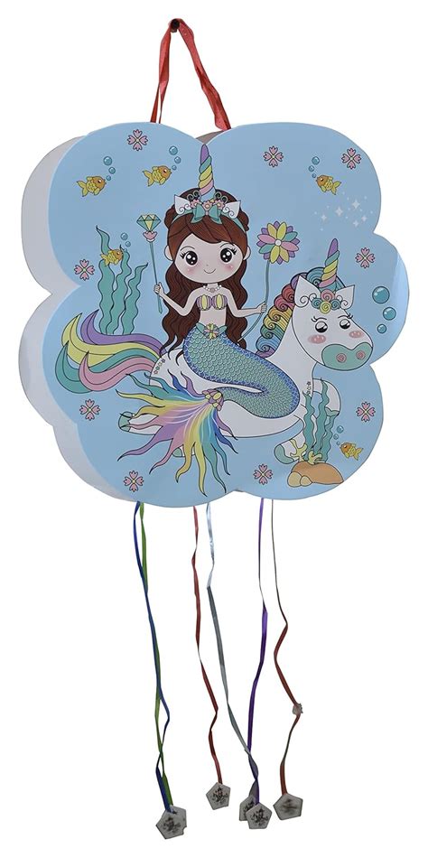 Jagmag® Unicorn Mermaid Theme Khoi Bag/Pinata,Party Pinata/Birthday ...