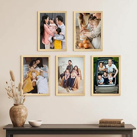 Dev Aastha Beige A4 Size Wall Photo Frame Set | Rectangular Frames with ...