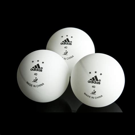 Adidas Competition Table Tennis Balls - White & Orange - Tennisnuts.com