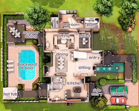 Mansion Floor Plans Sims