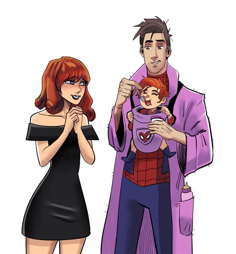 Peter B Parker, Mary Jane and Mayday Parker (ATSV) Commission by ...