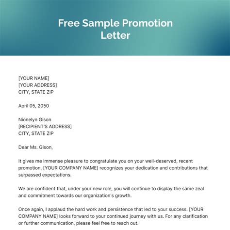 Business Promotion Letter Example 的图像结果